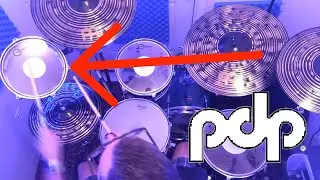 Pacific Drums PDP (DW) Мини-тимбал, используемый как вспомогательный концертный том
