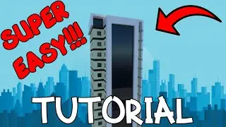 Modern Skyscraper Tutorial!! (Easy to build!!) - Minecraft