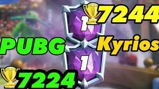 Kyrios (Boeufmac) and PUBG ( Ruben) 7200+ Live ladder Push Clash Royale