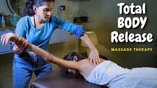 Cosmic Lady Ultra Pressere Back Massage To Prachi With Wooden Tools | full upper body massage