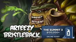 Arteezy The Bristleback! vs LGD-GAMING @ The Summit 3
