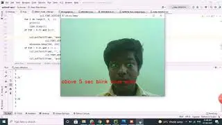 eyeblink detection for programmers and any computer workers using Python OpenCV - Jeevanantham