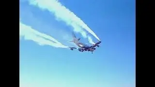 Wing Tip Vortex on Boeing 747