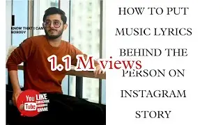 HOW TO CREATE BEHIND MODEL MUSIC LYRICS INSTAGRAM STORY🔥|UNIC PROCESS|😇 AWESOME💡