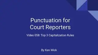 058 Top 3 Capitalization Rules