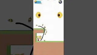 Save the doge from honey bees 😂. Funny gameplay😂. #savethedoge #savethedog #shortsfeed #epicgaming