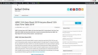 HBSE 12th Date Sheet 2019 Expected Dates