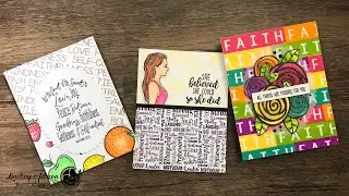 Easy Sentiment Backgrounds with Joy Clair Stamps