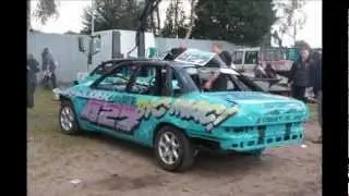 unlimited national bangers world final 2012 THE CARS! before and after