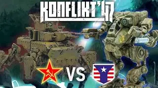 BEHIND ENEMY LINES... Soviets VS US Konflikt '47 2nd Ed 1500 Pt Battle Report #warlordgames