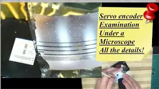 Servo encoder examination under a microscope. #electronics #microscope #motor #engineering