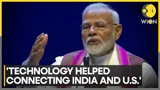 PM Modi's US visit: PM Modi's addresses diaspora says technology helped connecting India and US