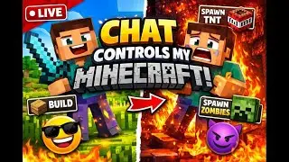 chat controls my minecraft world live 😱