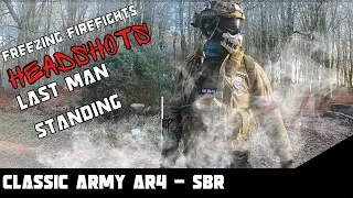 25+ kills in FREEZING FIREFIGHTS // Classic Army AR4-SBR // at Combat Airsoft Thetford