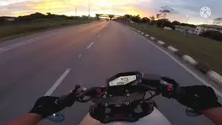 Sunset Ride Yamaha MT09 GoPro Hero 5 Session 1080p 60fps