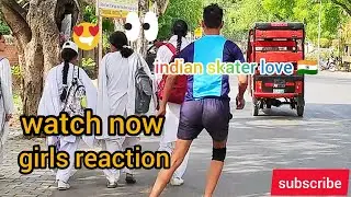 girls reaction 🤩 during skating 😜#videos #viral #trending #viralvideo