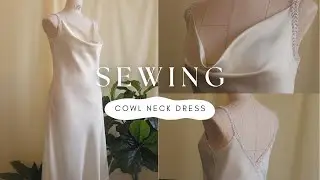 Making a Bridesmaid Cowl Neck Slip Dress