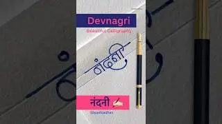 Devnagri signature design for नंदनी ✍🏻 #dyashjadhav #youtubeshorts #signature