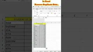 P65 Excel How to Remove Duplicate Data? | Duplicate number remove tricks #learn_excel