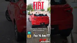 Consumo do Fiat Argo Drive S-Design 1.3 CVT 2025 na cidade! #shorts