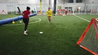 First time trying TOCA soccer practice