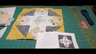 Использую обрезки ткани, осваивая электрошвейную машину Electric Quilt (EQ8) и работая со своим 9...
