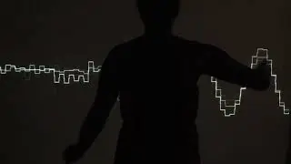 Spatial Theremin &ndash; interactive audiovisual installation, 2017