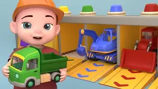 Construction Vehicles for Kids 🚧 | Learn Trucks with a Fun Song