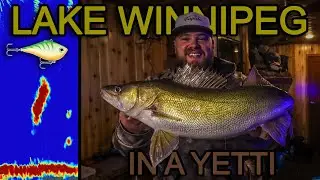 We crushed Lake Winnipeg walleyes in a Yetti Fish House!