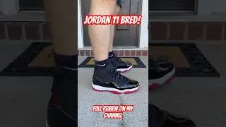 Jordan 11 Bred!  Full review on my channel. #jordan #shoes #review