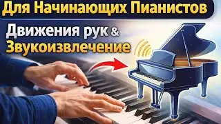 БАЗА Для Начинающих Пианистов: Движения рук и Звукоизвлечение 