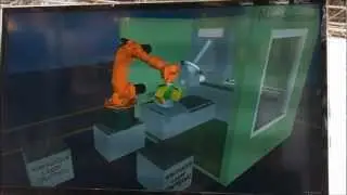 Roboterprogrammierung &uuml;ber CNC-Steuerung von EGS mit Siemens CNC und Kuka mxAutomation