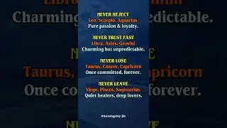Zodiac Rule You Should Never Ignore #zodiac #zodiacsigns #astrology #horoscope #tarot