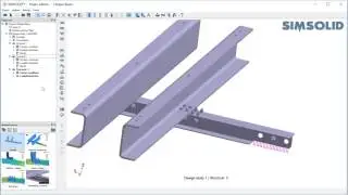 SIMSOLID analysis with non-linear separating contact