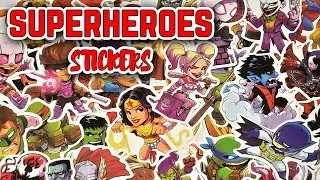 50 Marvel Superheroes Sticker Bomb Stickers From AliExpress Unboxing & Review