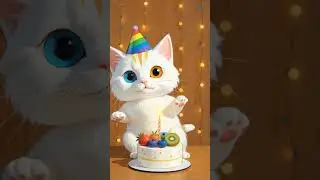 🎉 Cutest Kitten Birthday Party Ever 🎂😺 | Happy Birthday Cat Song 🎶✨