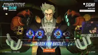 THIS IS HOW TANK MAIN PLAYS AS SIGMA! HARBLEU SIGMA OVERWATCH 2 GAMEPLAY SEASON 3 TOP 500