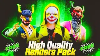 🔥 FREE High Quality 3D Unique Renders Pack #FreeFire#RendersPack #GamingAssets#FreeDownload#vinnugfx