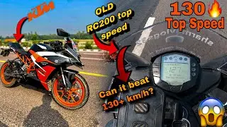 Can the OLD KTM RC200 go 130+ km/h? 😲 | Top Speed ​​Run