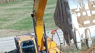 dekhiae slope  cutting kaise hota hai excavators