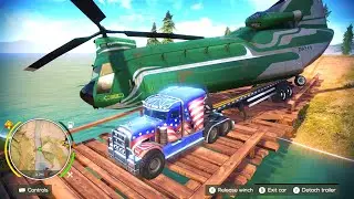 Powerful Maximus Crossing Bridge With Heavy Chinook | Off The Road Unleashed Nintendo Switch HD