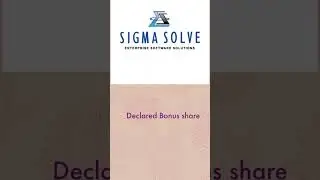 Sigma Solve Bonus Share