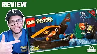 Krasser Print auf dem Spionage-Hai der Aquasharks: LEGO&reg; 6135 Spy Shark von 1996 [Review]