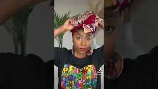 Flower headwrap tutorial #headwrap #headwrapstyles #africanprint #africanprint #headwraptutorials