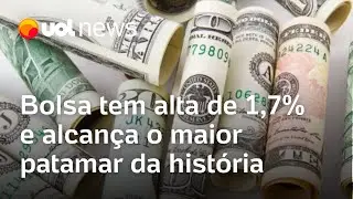Bolsa bate recorde ap&oacute;s dados da infla&ccedil;&atilde;o e isen&ccedil;&atilde;o do IR; D&oacute;lar cai