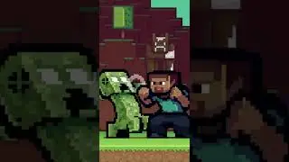STEVE DESCONTA SUA RAIVA NO CREEPER #minecraft #creeper #memes #meme #luta #fight
