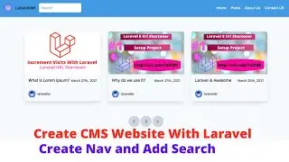 Create CMS Website with Laravel Statamic Last Part Add Search and Create Navigation