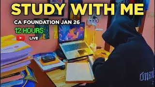 Only 18 Days Left ⏰📈 | Day 34 LIVE | CA Foundation Jan 2026 📚🔥 | Study With Me 🧿