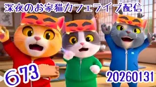 深夜のお家猫カフェライブ配信 ６７３