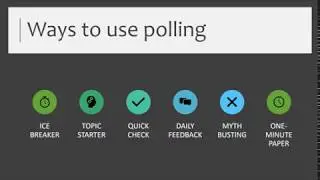 Polling system options for online classes